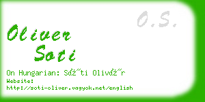 oliver soti business card